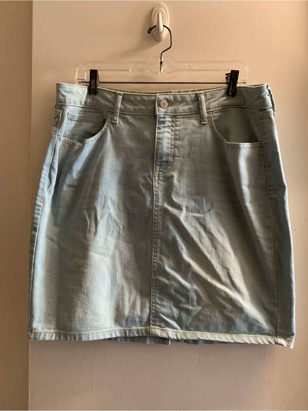 Old Navy Light Blue Denim Mini Skirt